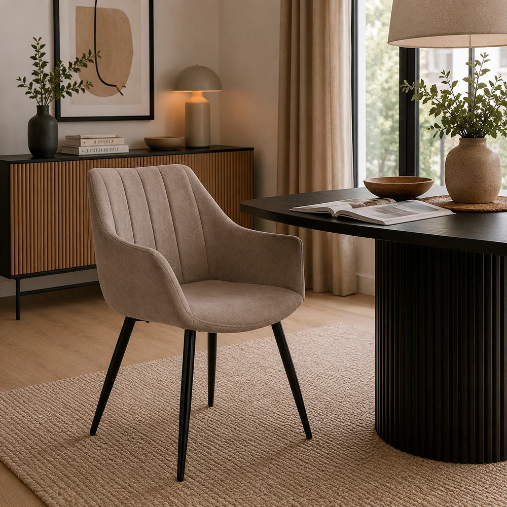 Mesa de rincón blanca moderna Elmo