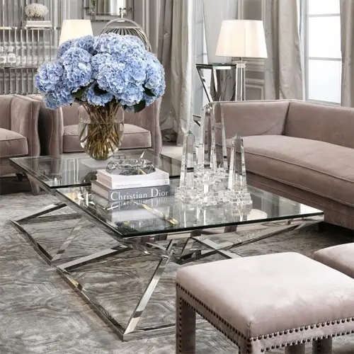 Mesa de centro cristal Connor