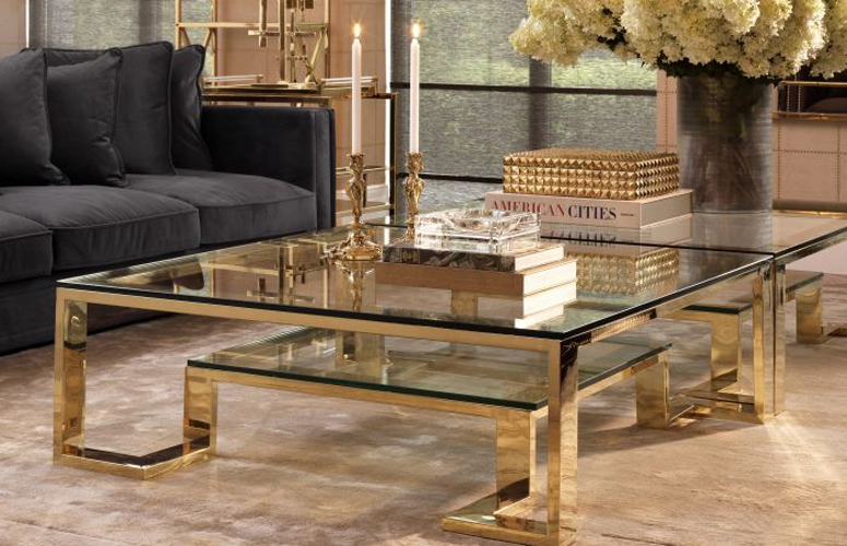 Mesa de centro cristal Huntington