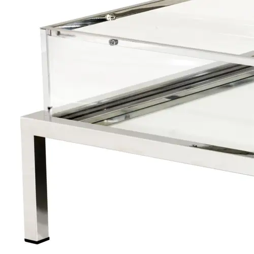 Mesa de centro cristal Harvey Rectangular