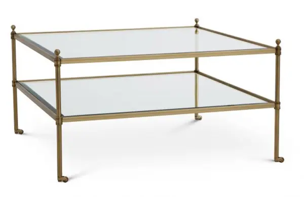 Mesa de centro cristal Aubrey