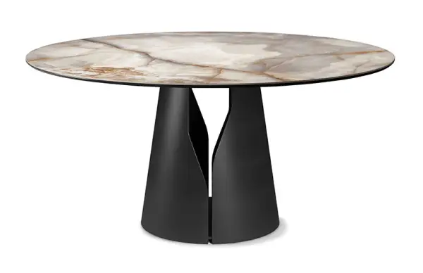 Mesa de comedor redonda Giano keramik Cattelan