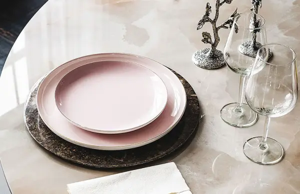 Mesa de comedor redonda Giano keramik Cattelan