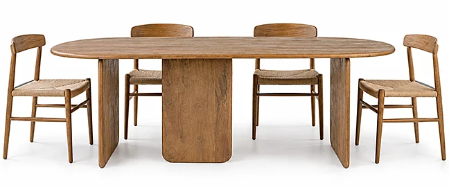 Mesa de comedor madera maciza Nayana
