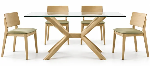Mesa de comedor fija cristal Sonia Mesa de comedor fija cristal Sonia