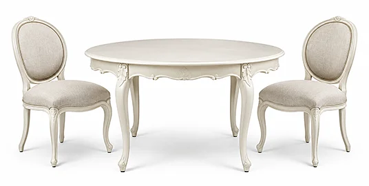 Mesa de Comedor Guzet La rochelle redonda Extensible 120/160 cms. Mesa de Comedor Guzet La rochelle redonda Extensible 120/160 cms.