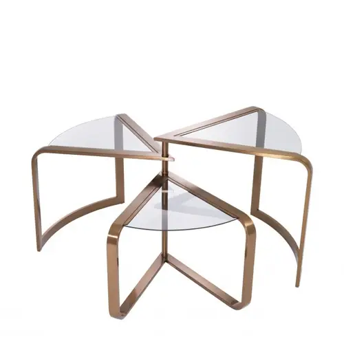 Mesa auxiliar cristal Gilmore