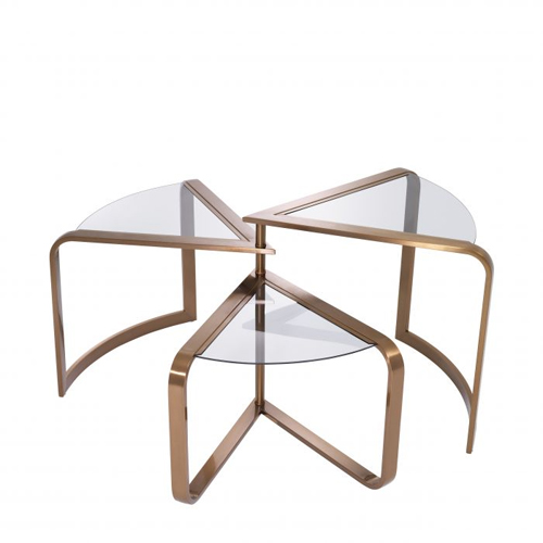 Mesa auxiliar cristal Gilmore