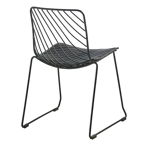 Silla negra industrial Wind
