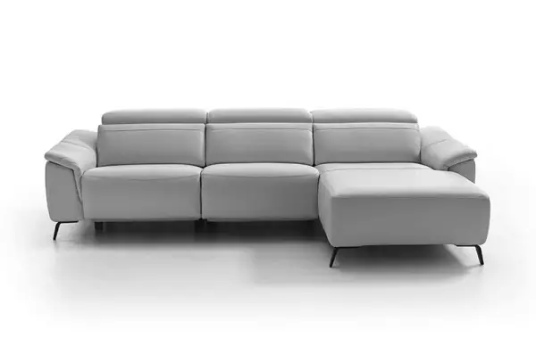 Sofá con chaise longue piel relax Tucan