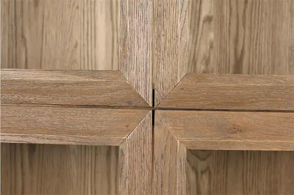 Vitrina madera de roble y cristal