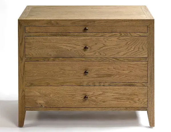 Cómoda madera roble acabado natural patinado
