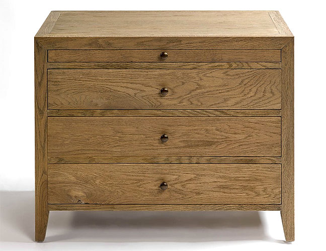 Cómoda madera roble acabado natural patinado