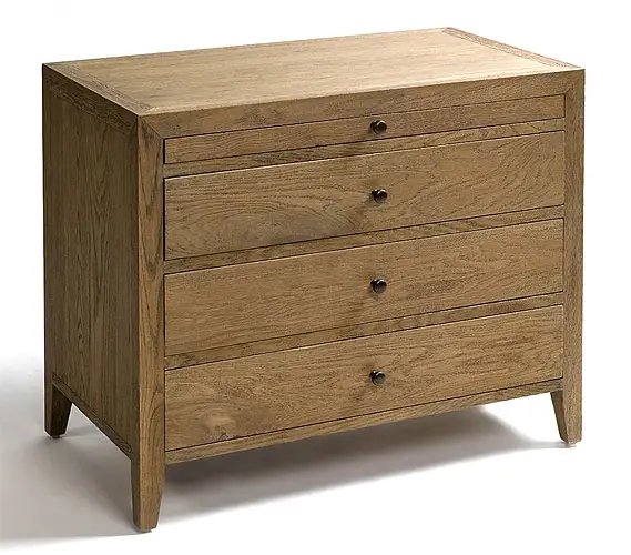 Cómoda madera roble acabado natural patinado