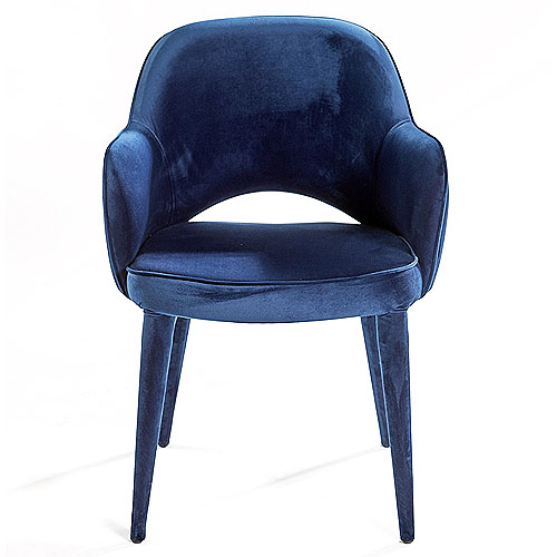Sillón terciopelo azul