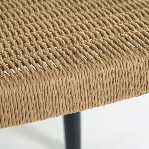Silla Nina madera maciza lacado PU beige
