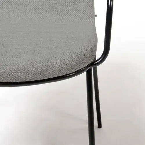 Silla Guilia tapizado gris claro