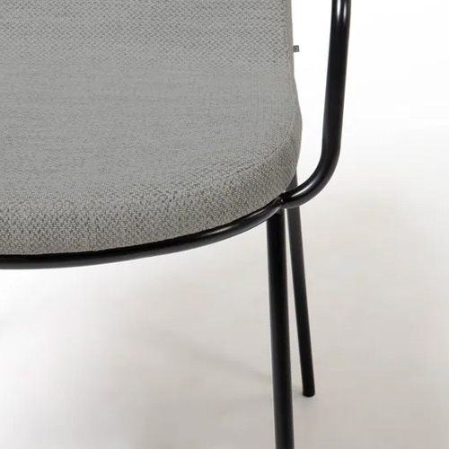 Silla Guilia tapizado gris claro