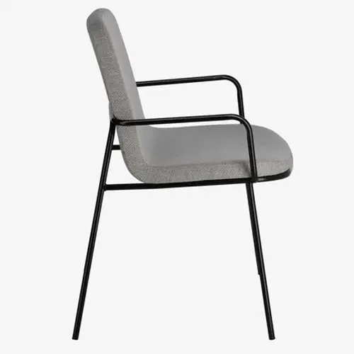 Silla Guilia tapizado gris claro