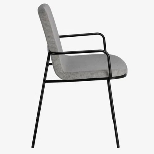 Silla Guilia tapizado gris claro