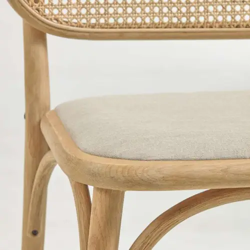 Silla Doriane madera poliéster acabado natural