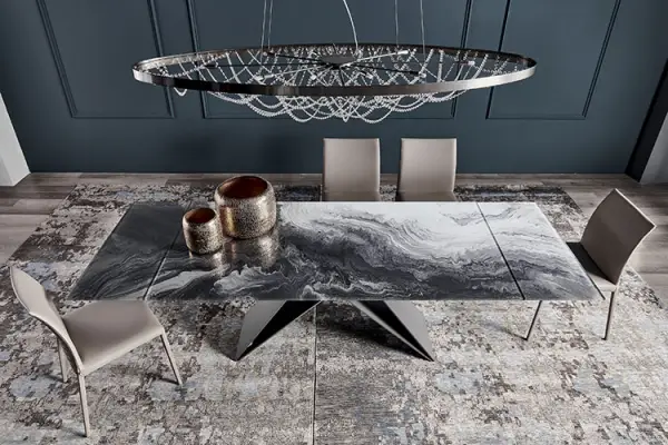 Mesa de comedor Premier crystalart Drive Cattelan