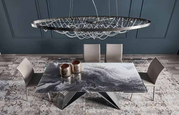Mesa de comedor Premier crystalart Drive Cattelan