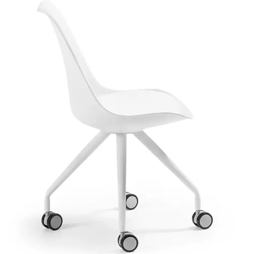 Silla de escritorio moderna Ralf blanco