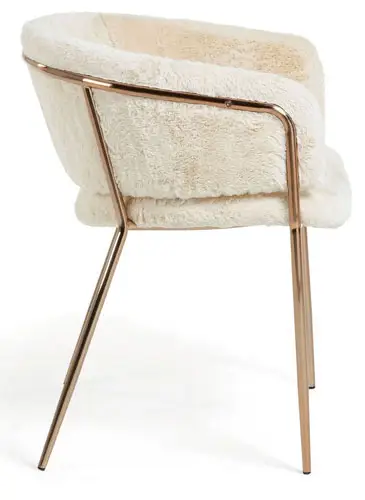 Silla Runnie de pelo blanco
