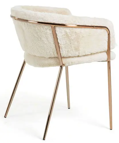 Silla Runnie de pelo blanco