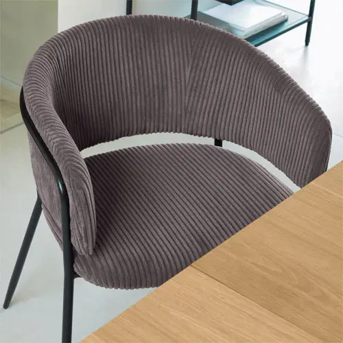 Silla Runnie pana gruesa gris