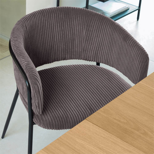 Silla Runnie pana gruesa gris