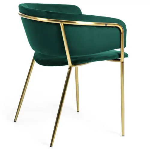 Silla Runnie de terciopelo verde