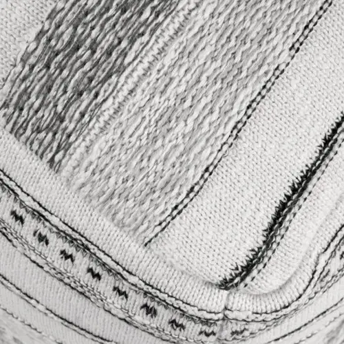 Puff estampado negro blanco y negro Sand