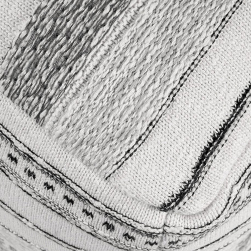 Puff estampado negro blanco y negro Sand