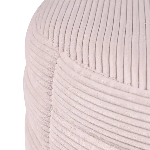 Puff tapizado rosa Saul