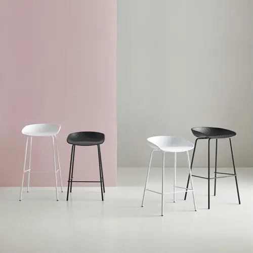 Taburete blanco Alene