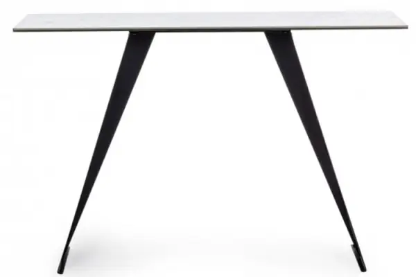 Consola de metal y tapa cerámica calacatta Bazzar