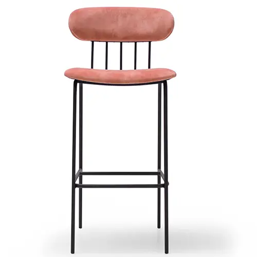 Taburete de cocina metal tapizado Miky