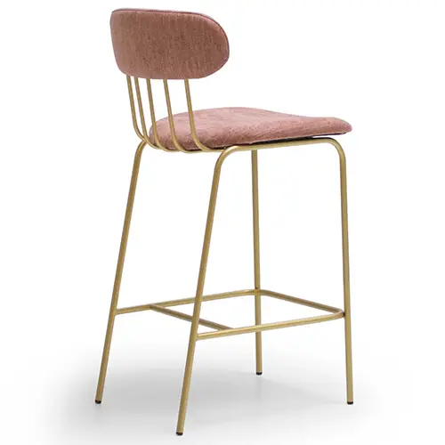 Taburete de cocina metal tapizado Miky