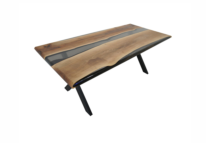 Mesa de comedor nogal macizo Trender