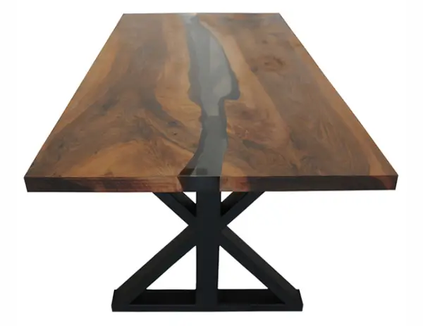 Mesa de comedor nogal macizo Kejer