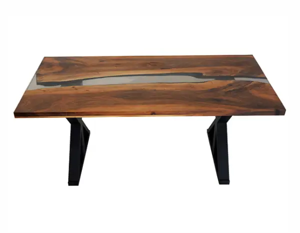 Mesa de comedor nogal macizo Kejer