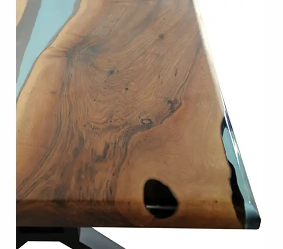 Mesa de comedor nogal macizo Parlet