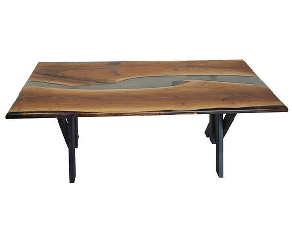 Mesa de comedor nogal macizo Dervit