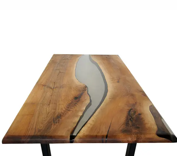 Mesa de comedor nogal macizo Torite