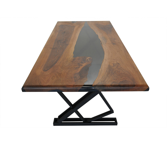 Mesa de comedor nogal macizo Fejir
