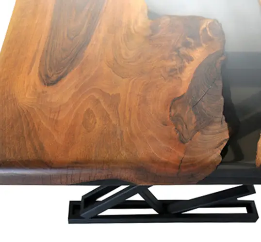 Mesa de comedor nogal macizo Fejir