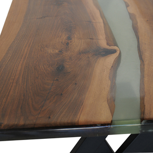 Mesa de comedor nogal macizo Lareti