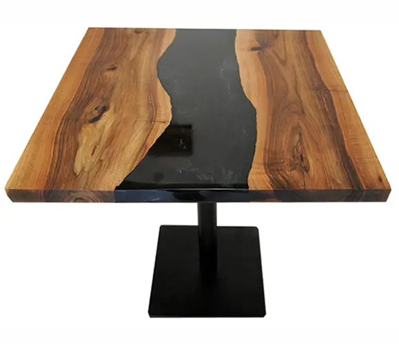 Mesa de cocina nogal macizo Yenir